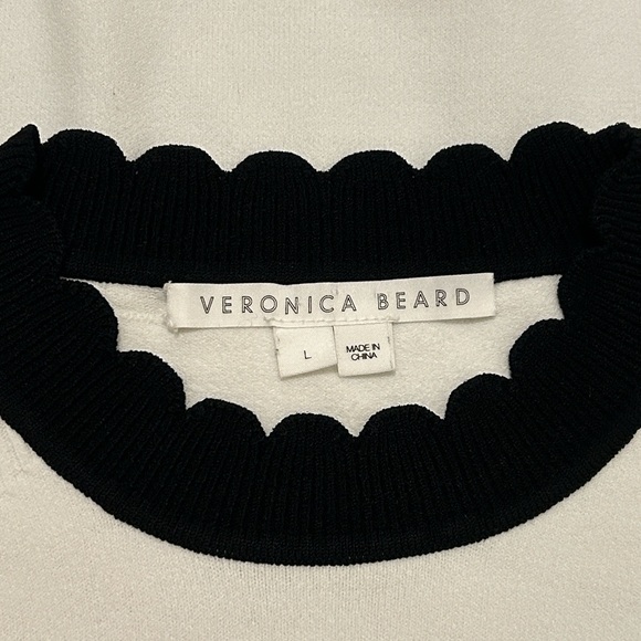 Veronica Beard Roy Mixed Media Sweater Size Large - Picture 12 of 14